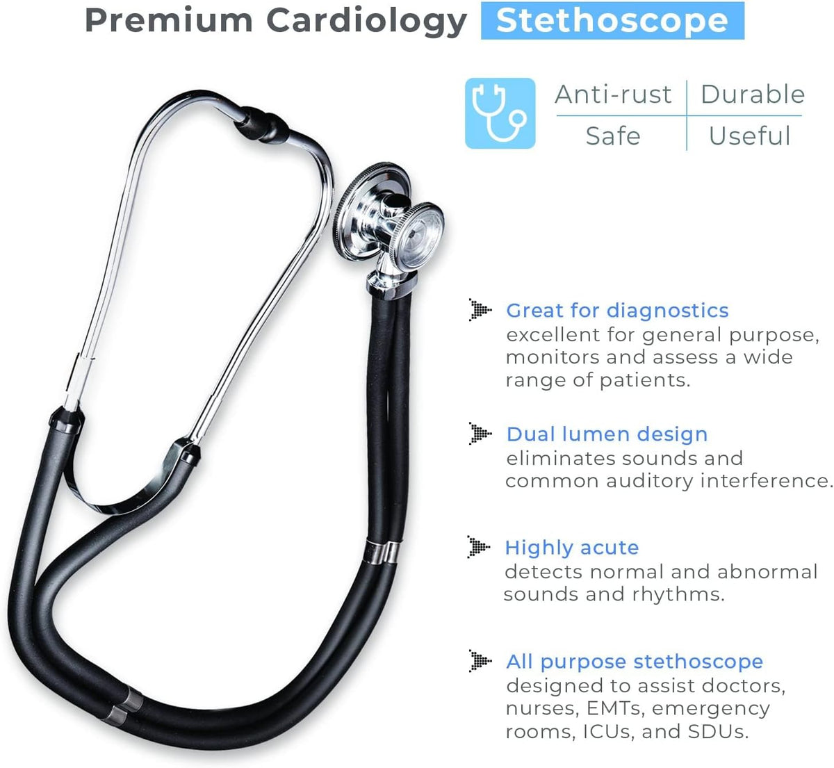 Manual Blood Pressure Monitor & Sprague Rappaport Stethoscope Kit
