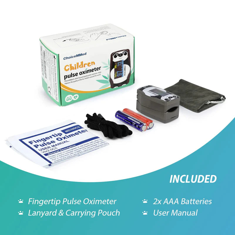 ChoiceMMed Paediatric Fingertip Pulse Oximeter - Panda