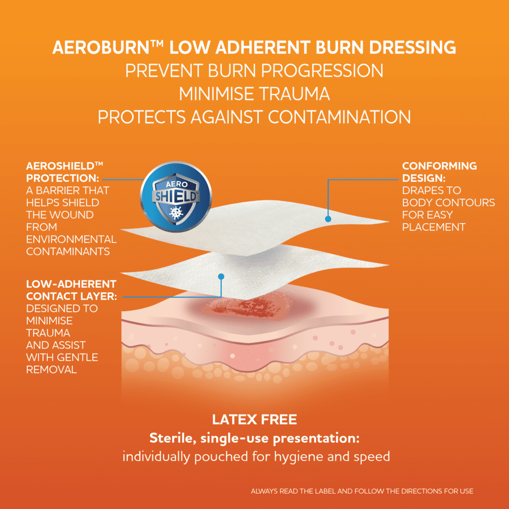 Low-Adherent Burn Dressing 75 x 75cm