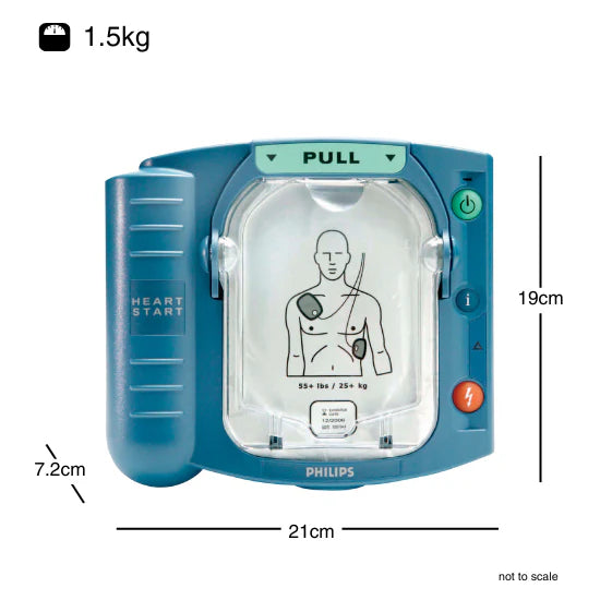 Heartstart HS1 Defibrillator + Free Standard Carry Case