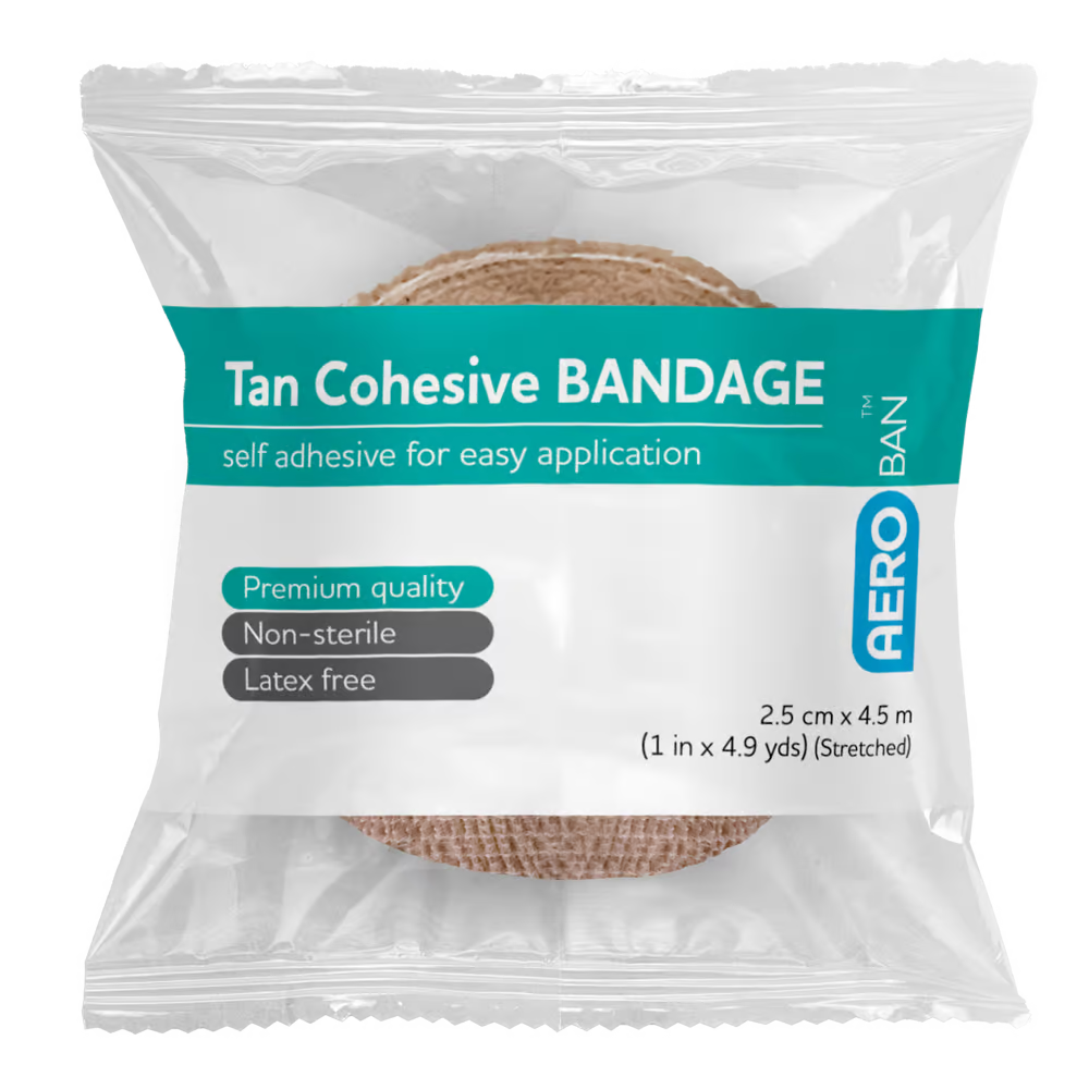 Tan Cohesive Bandage Wrap/12