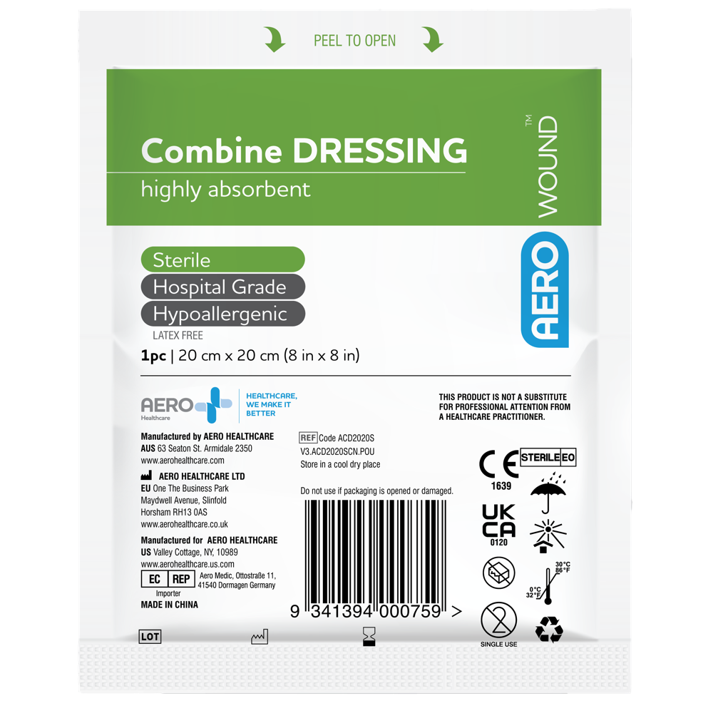 Combine Dressing 20 x 20cm Bag/50
