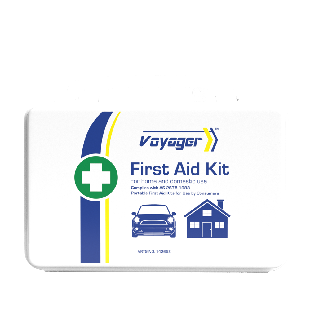 VOYAGER Plastic Waterproof First Aid Kit 13 x 21 x 7.5cm