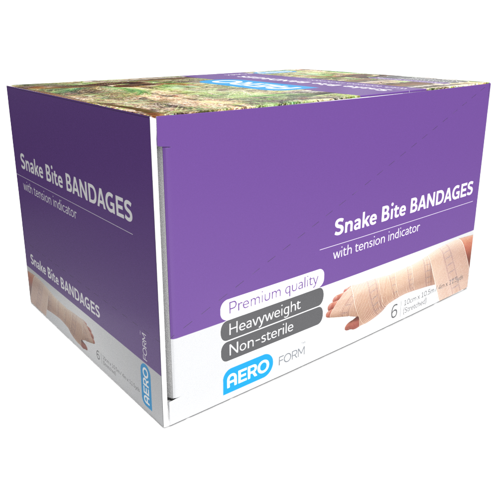 Snake Bite Bandage with Indicator 10cm x 10.5M Box/6