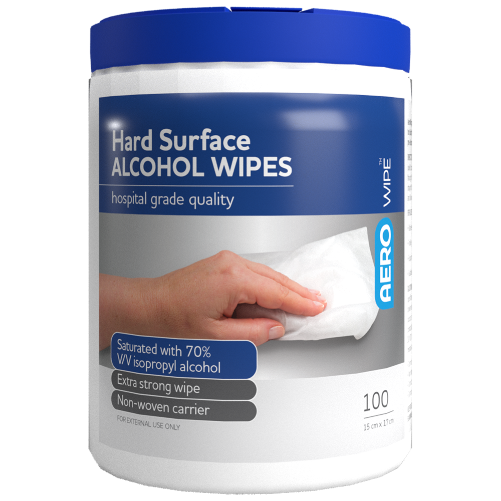 Hard Surface Disinfectant Wipes - Tub/100