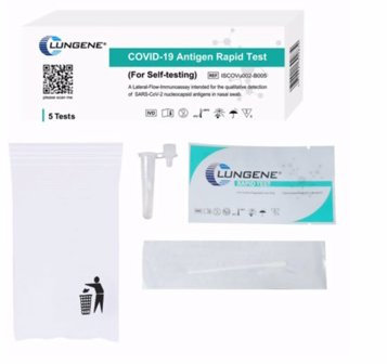 50 Disposable Masks with Bonus 5 Test Kit