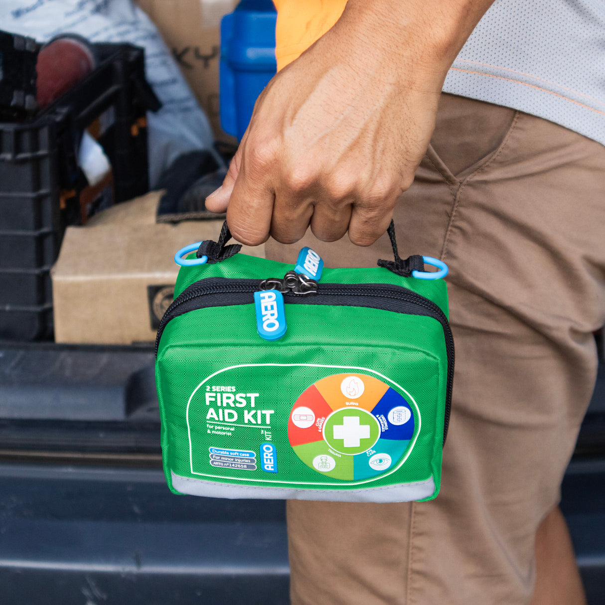 2 Series First Aid Kit Softpack Green