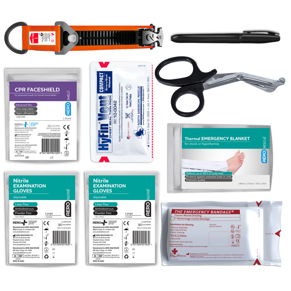 RapidStop Bleeding Control Kit – Plastic Pouch