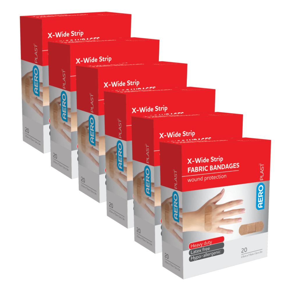 Premium Fabric X-Wide Strips 7.5 x 2.5cm Box/20 - 6/Pks