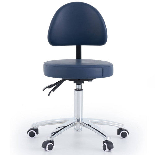 Round Stool with Backrest