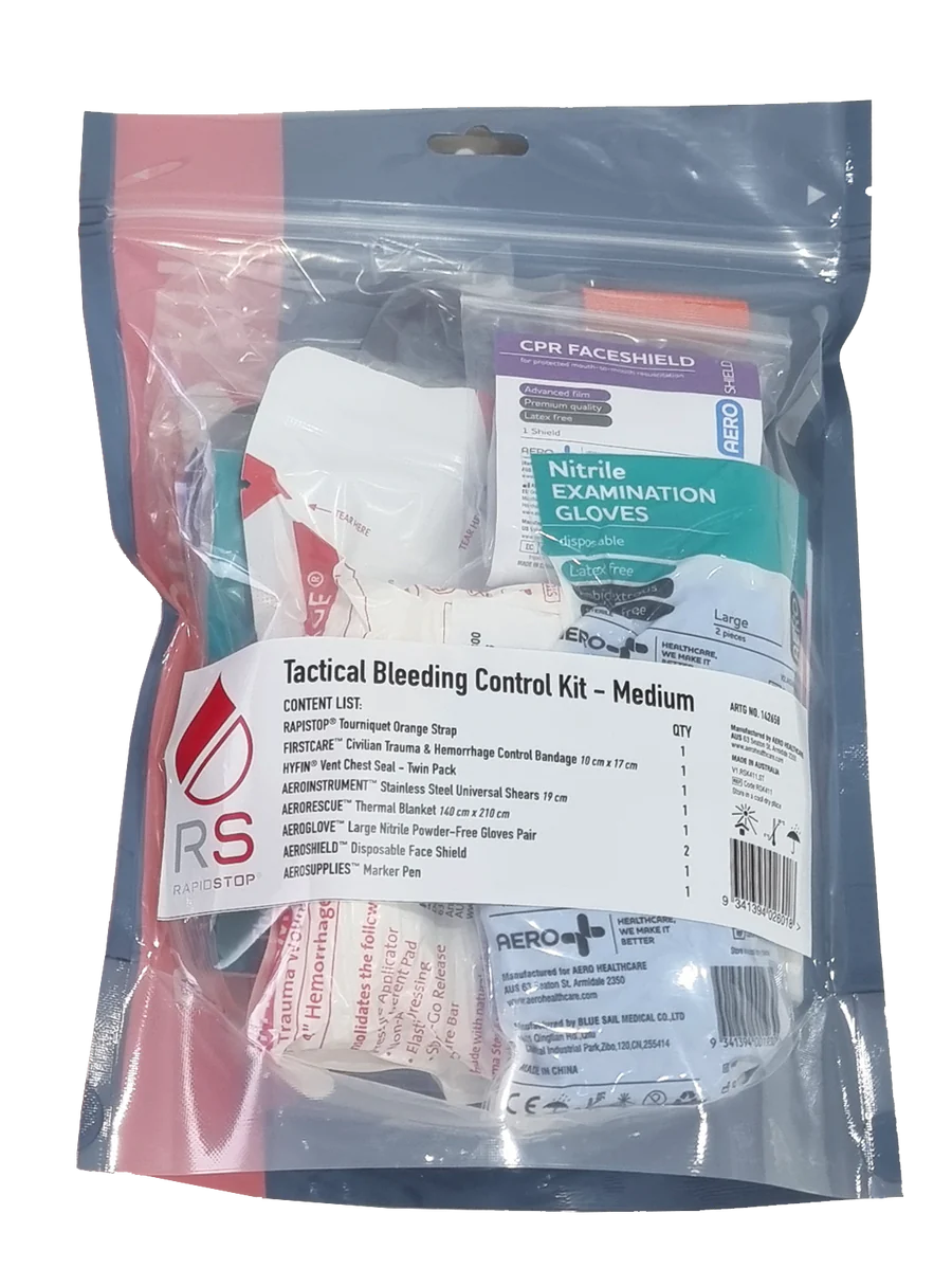 RapidStop Bleeding Control Kit – Plastic Pouch