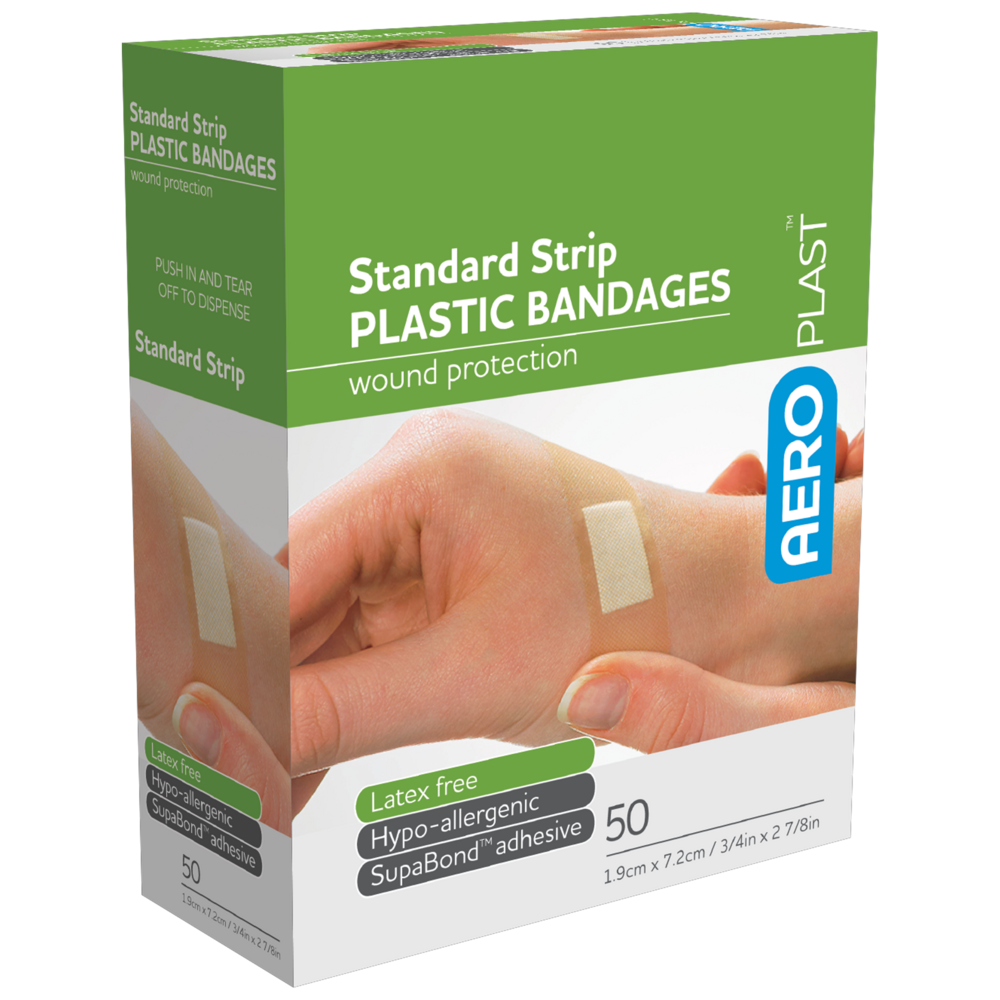 Plastic Standard Strip 7.2 x 1.9cm Box/50