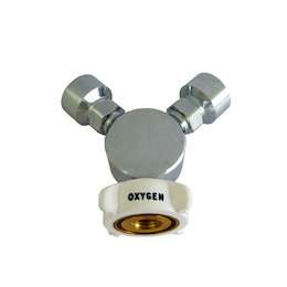 Adaptor 3 Way Y-Body - Oxygen