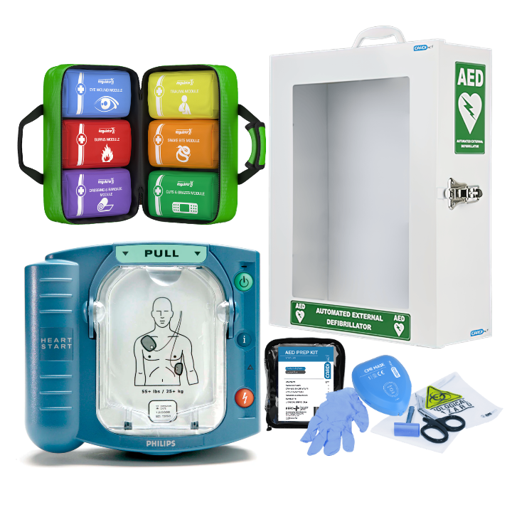 Heartstart HS1 Defibrillator First Aid Kit Bundle