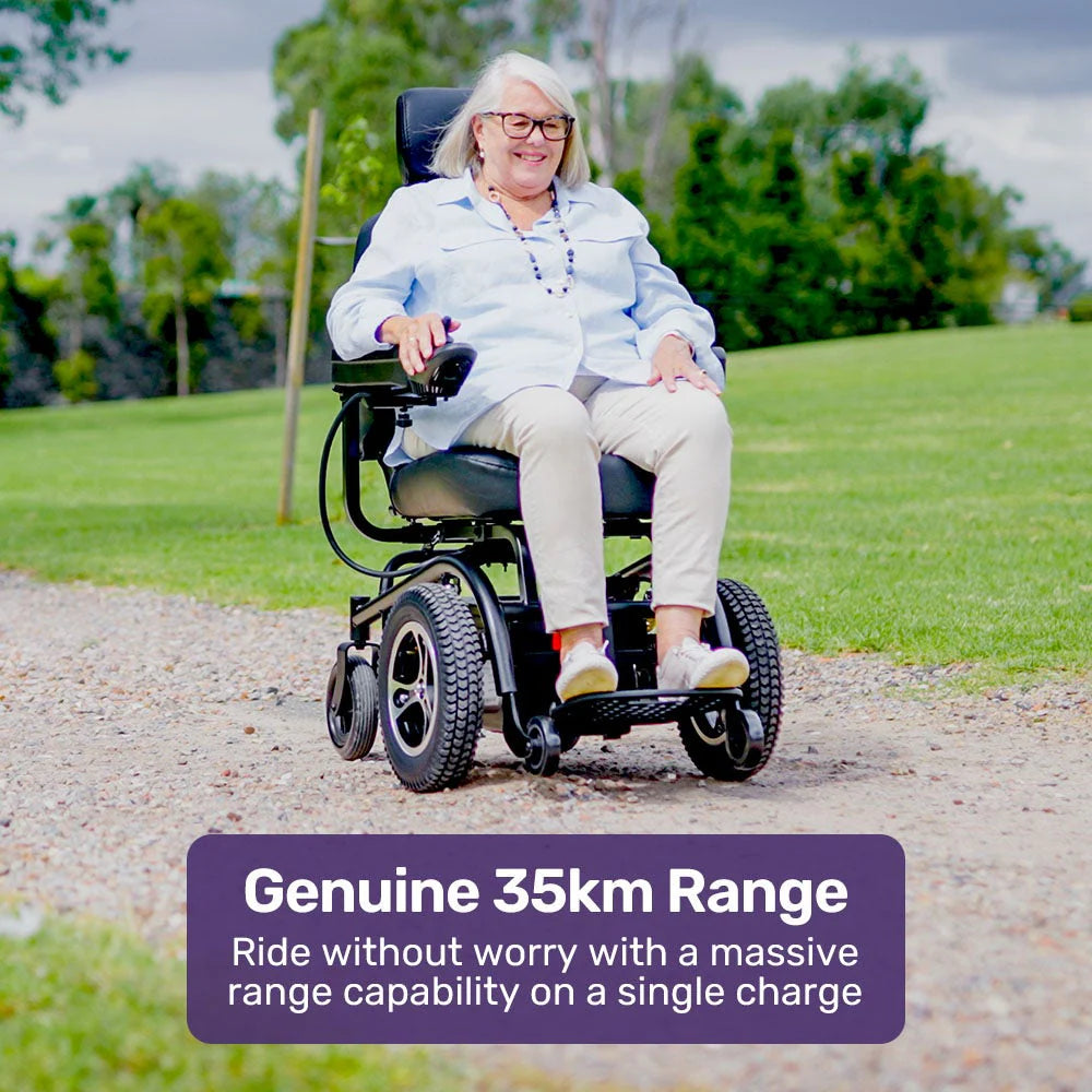 Front Wheel Drive Electric Wheelchair – 35km Range, Ultra-Comfortable