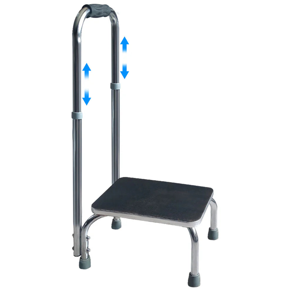 One Step Stool With Handrail 150kg Capacity
