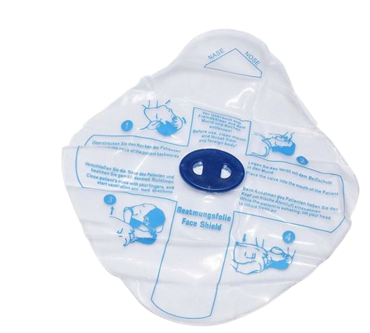 CPR Mask in Clear Bag