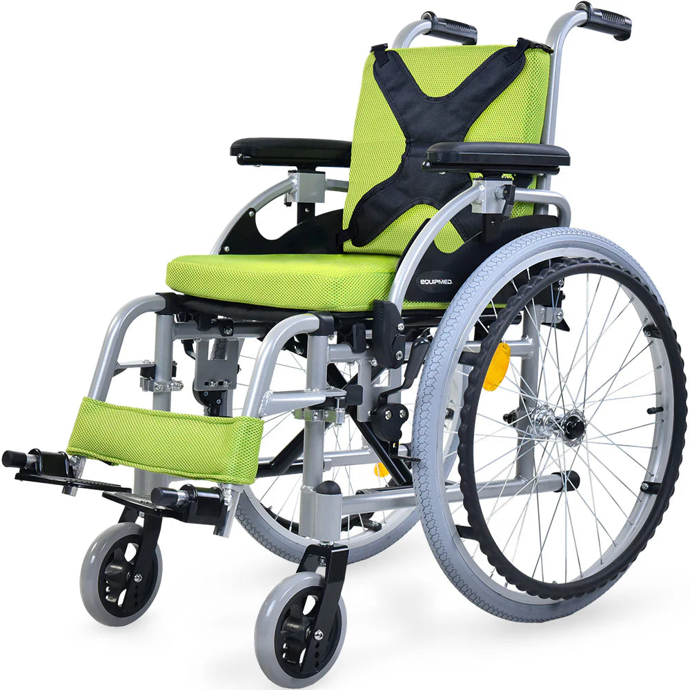 Kids Premium Paediatric Wheelchair Upto 75kg - Green