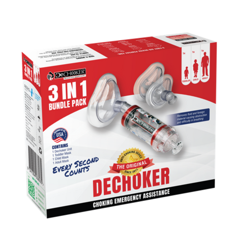 Dechoker 3-in-1 Family Bundle – Adult, Child & Toddler - 6 Boxes