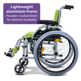 Kids Premium Paediatric Wheelchair Upto 75kg - Green