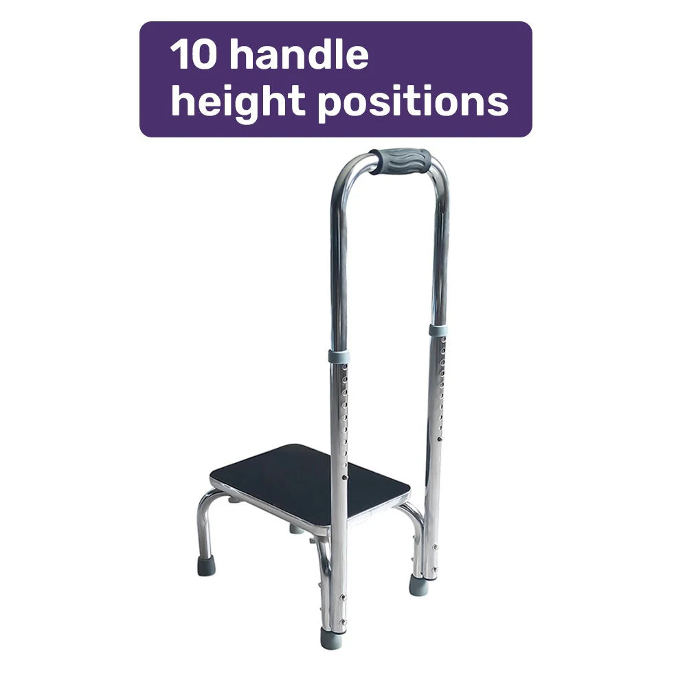 One Step Stool With Handrail 150kg Capacity