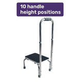 One Step Stool With Handrail 150kg Capacity