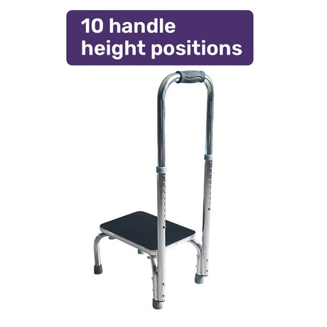 One Step Stool With Handrail 150kg Capacity