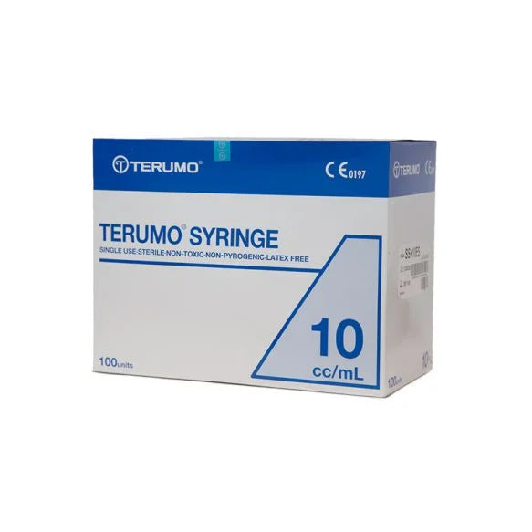 Terumo Hypodermic Syringes 10ml Leur Lock Box/100