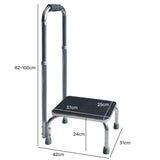 One Step Stool With Handrail 150kg Capacity
