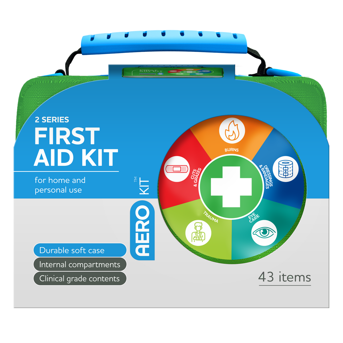 2 Series First Aid Kit Softpack Green