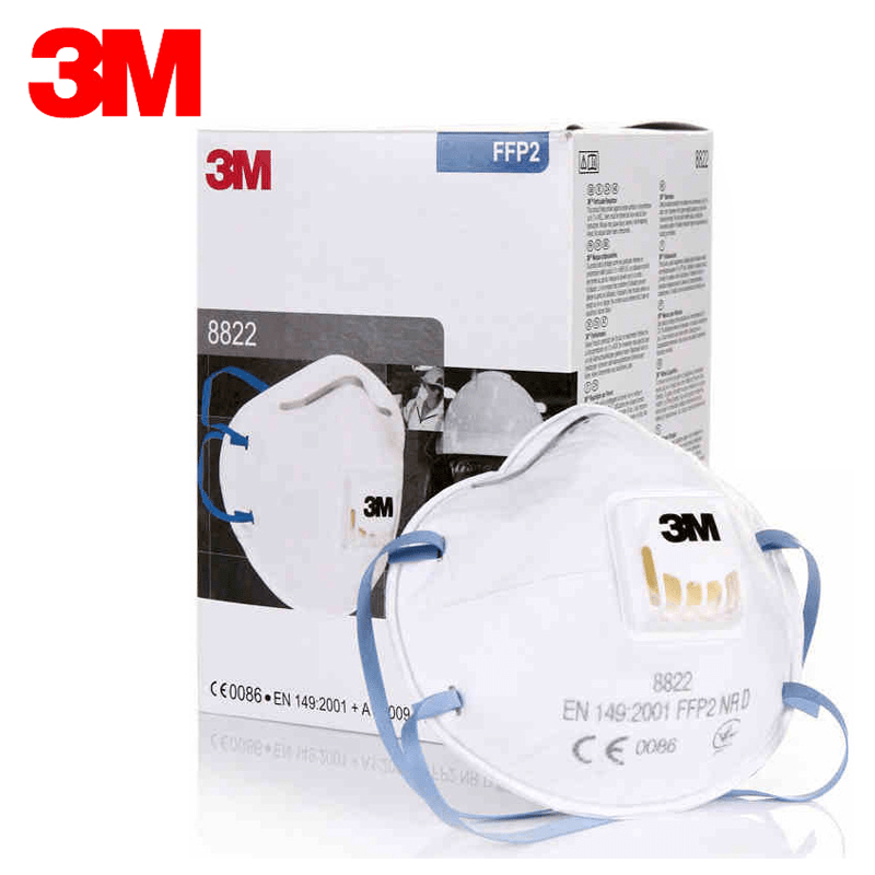 3M 8822 P2 Valved Particulate Respirator 10 Pack