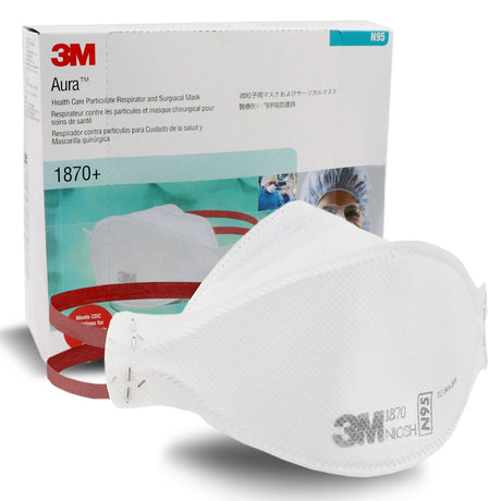 3m 1870+ Flat Fold Respirator Mask 20/Pk
