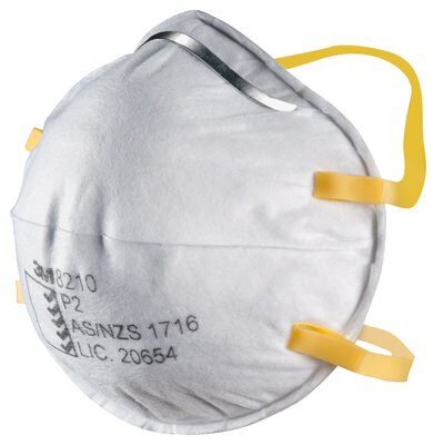 3M 8210 Face Mask Respirators P2 Rating 20 Pack