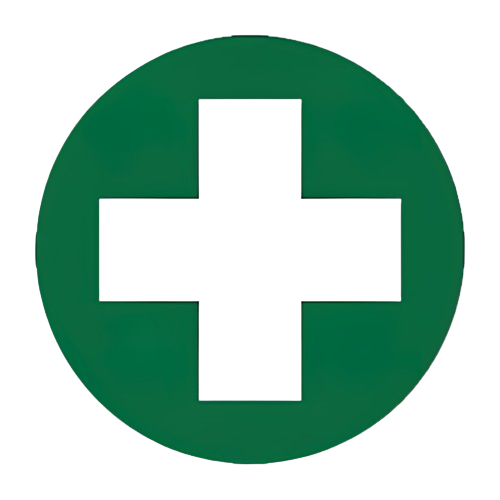 First Aid Cross Sticker 5 x 5cm Sheet/5