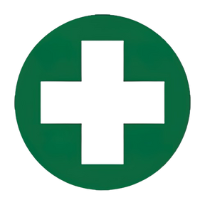 First Aid Cross Sticker 5 x 5cm Sheet/5