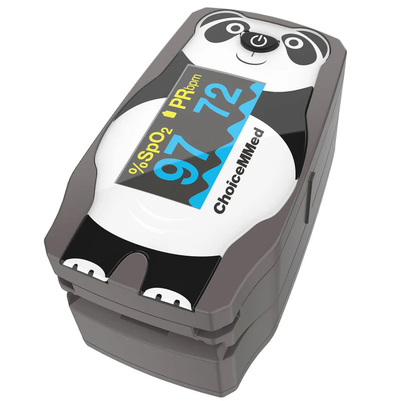 Spo2 Monitor Paediatrics ChoiceMMed Paediatric Panda Pulse Oximeter | Kids SpO2 Monitor ...