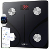 RENPHO Smart Body Composition Scale, Black, 180 kg Capacity