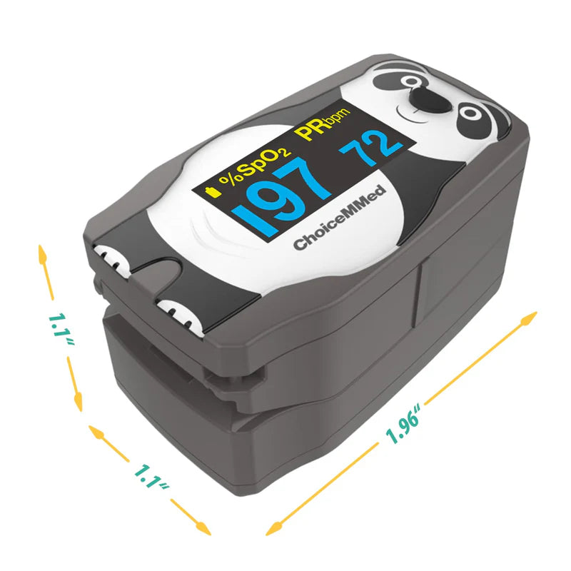 ChoiceMMed Paediatric Fingertip Pulse Oximeter - Panda