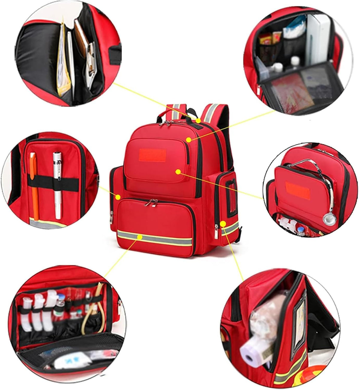 Emergency First Aid Kits Backpacks 41x29x20
