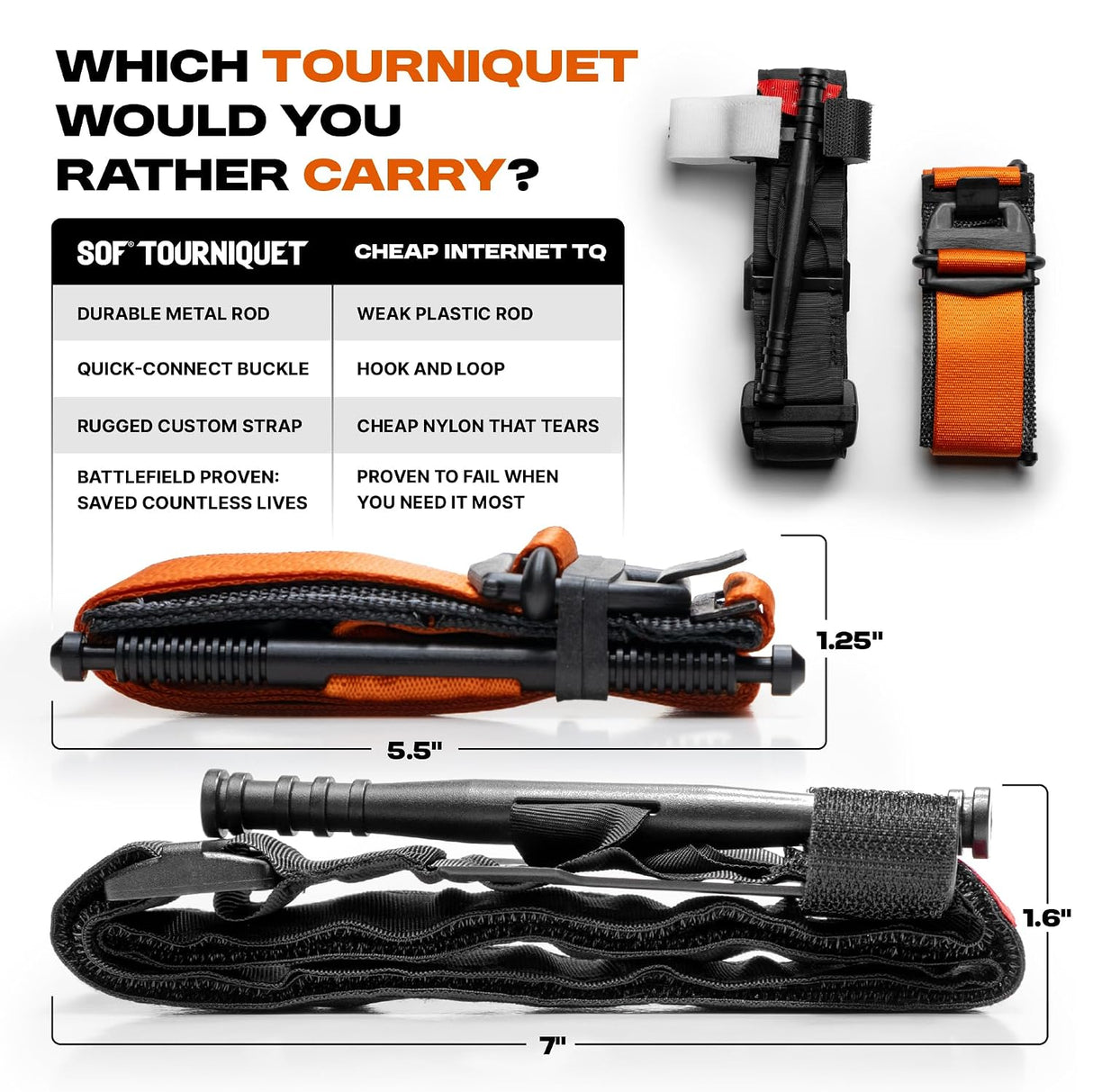 SOF Tactical Tourniquet - Wide 1.5inch