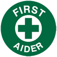 First Aider Sticker 5 x 5cm Sheet/5