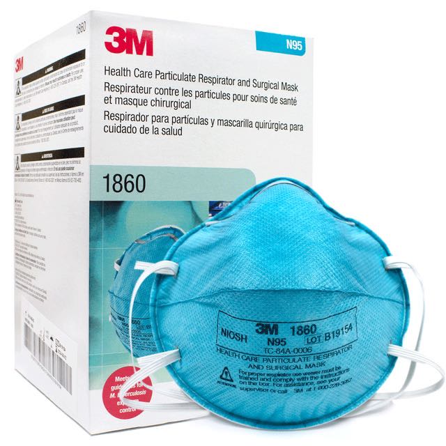 3M 1860 Cupped Particulate Respirator 20 Pack