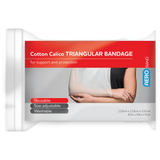 Cotton Calico Triangular Bandage 110 x 110 x 155cm Bag/10