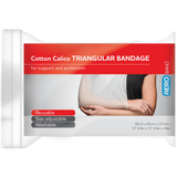 Cotton Calico Triangular Bandage 96 x 96 x 137cm Bag/10