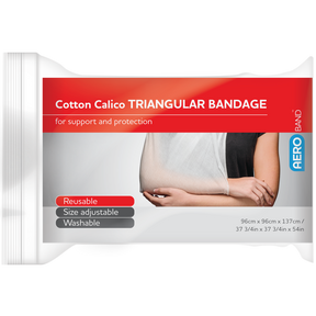 Cotton Calico Triangular Bandage 96 x 96 x 137cm Bag/10