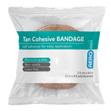 Tan Cohesive Bandage Wrap/12