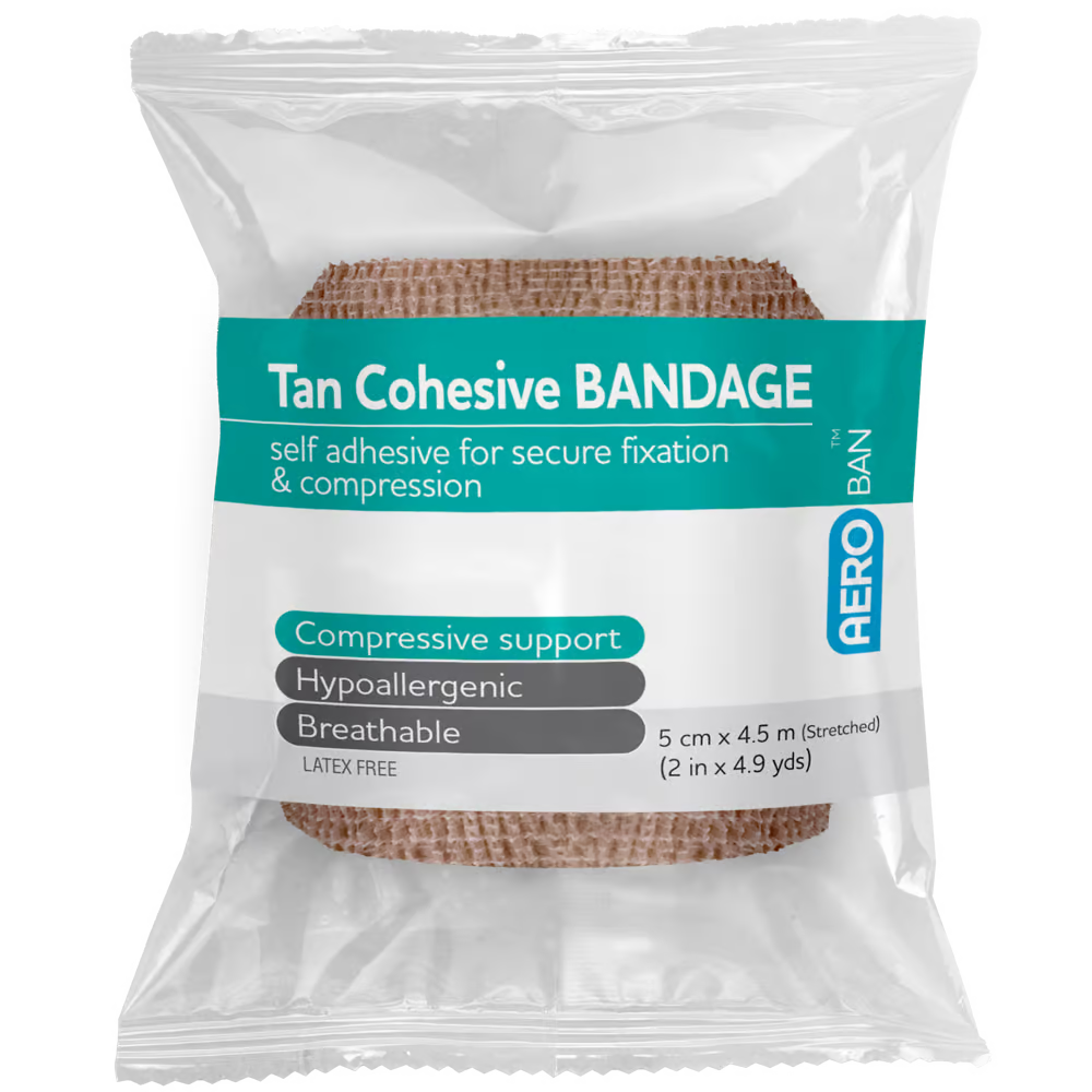 Tan Cohesive Bandage Wrap/12