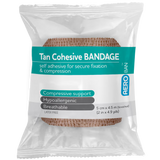 Tan Cohesive Bandage Wrap/12