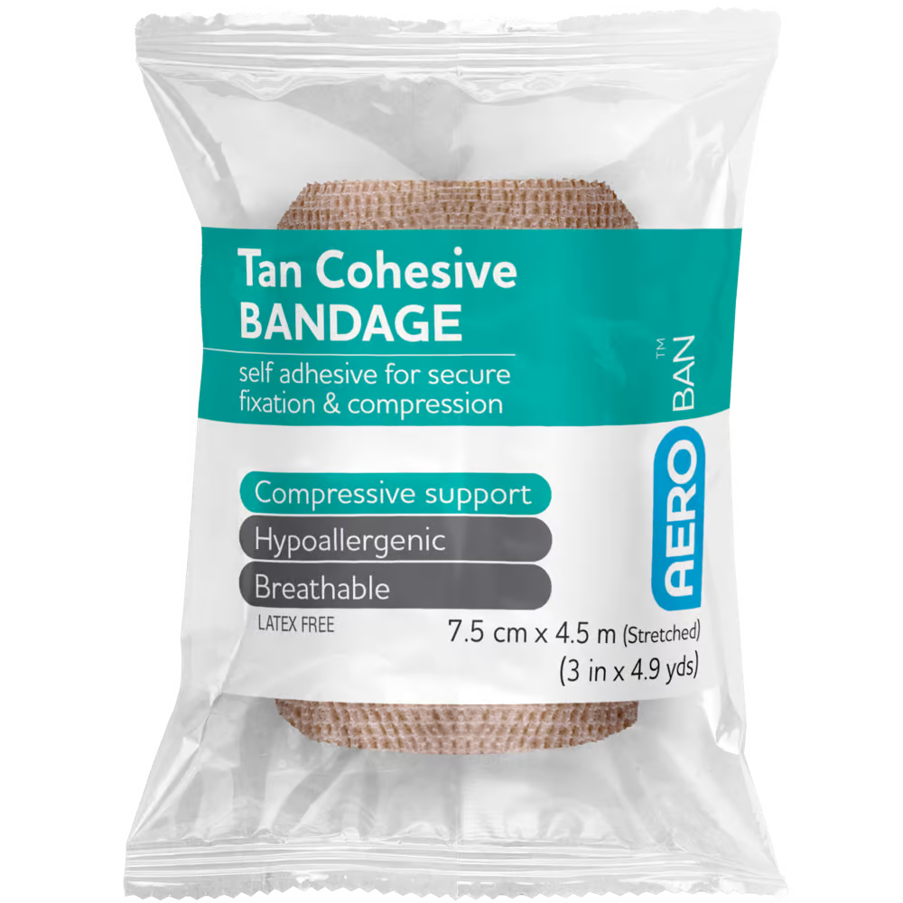 Tan Cohesive Bandage Wrap/12
