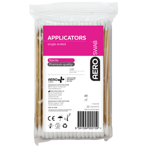 15cm Wood Single End Applicators Bag/100